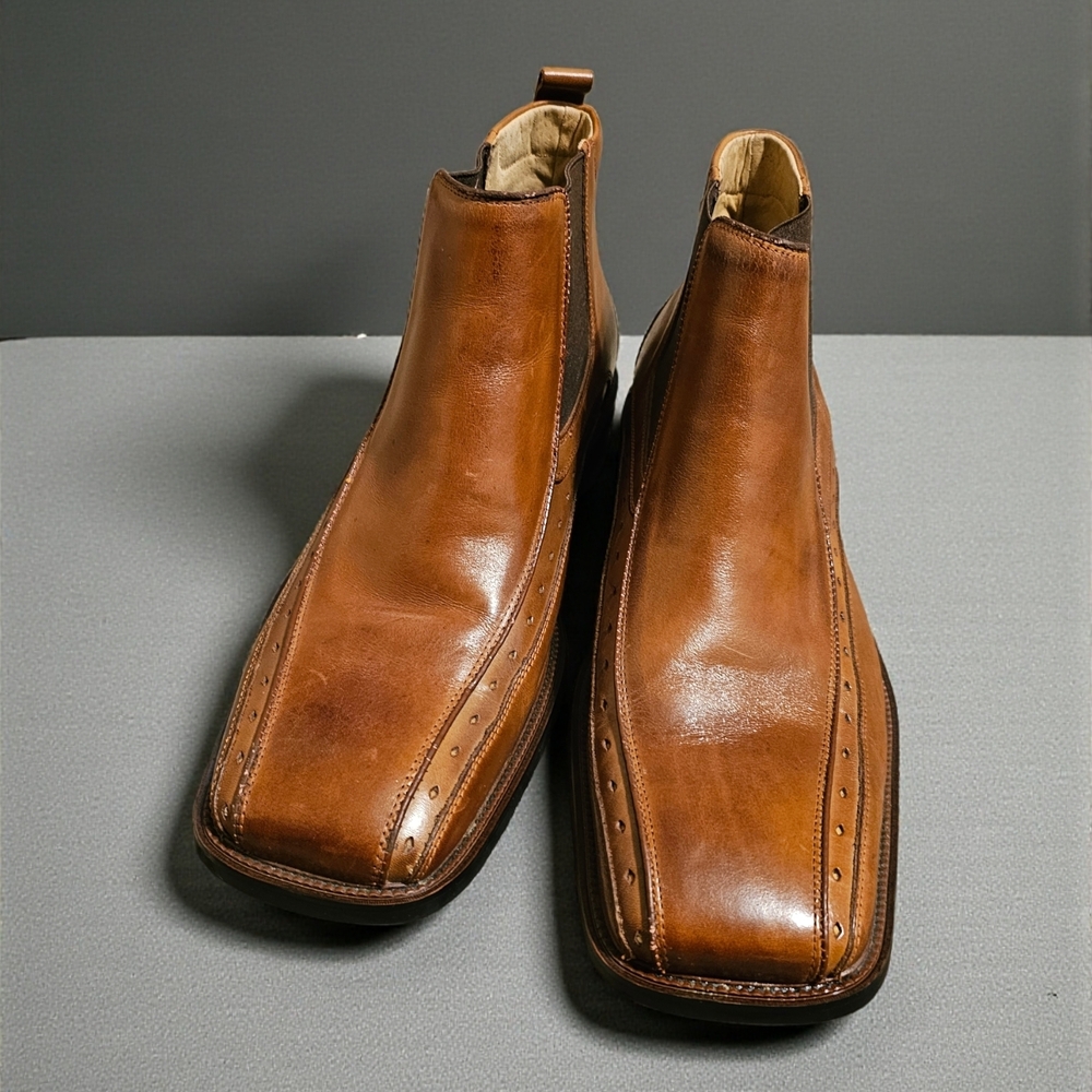 Stacy Adams Tan Leather Chukka Boots Size 9M